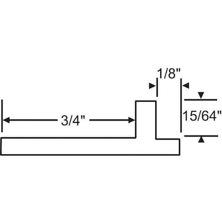 Strybuc Screen Door Track Extrusion 16-219-8